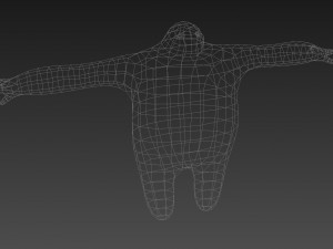 dark baymax gameready lowpoly model Modèle 3D