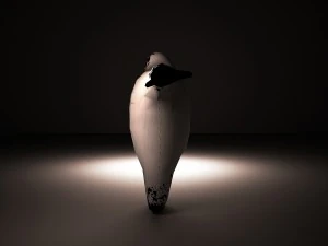 dark baymax lowpoly model 264 polys 3D Model