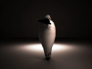 dark baymax lowpoly model 264 polys 3D Model