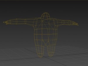 dark baymax lowpoly model 264 polys 3D Модель