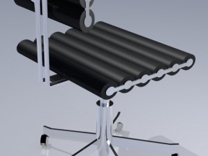 musical chair - office chair 3D Модель