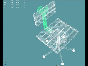 musical chair - office chair Modelo 3D