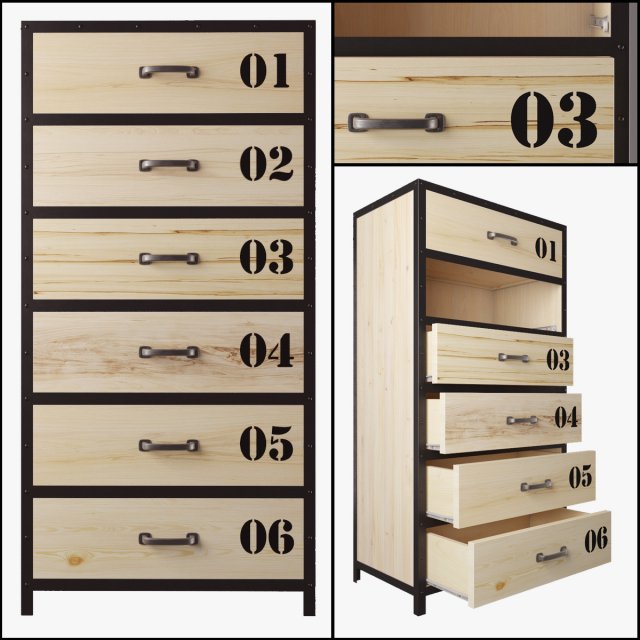 wardrobe docs 3D Model .c4d .max .obj .3ds .fbx .stl .blend 