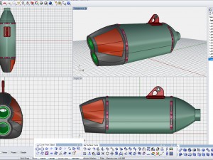 exhaust motorcycle yoshimura rs-4d Modèle 3D