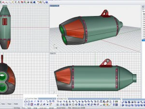 exhaust motorcycle yoshimura rs-4d 3D Model