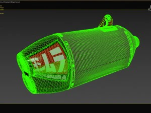 exhaust motorcycle yoshimura rs-4d 3D Model