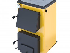 stove yellow 2 options 3D Model