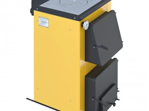 stove yellow 2 options 3D Model