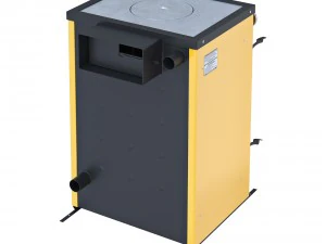 stove yellow 2 options 3D Model