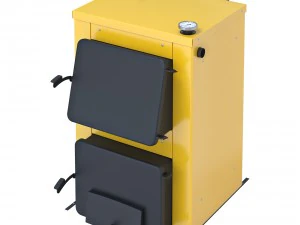 stove yellow 2 options 3D Model