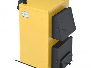 stove yellow 2 options 3D Model