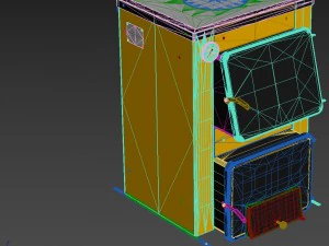 stove yellow 2 options 3D Model