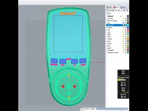 电压表隐藏 3D 模型