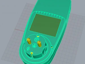电压表隐藏 3D 模型
