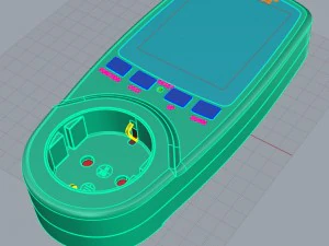 电压表隐藏 3D 模型