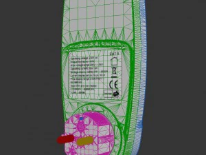 电压表隐藏 3D 模型