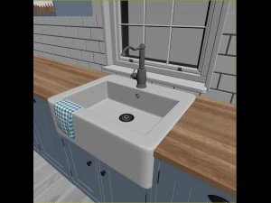 kitchen interior - shaker 3D Model