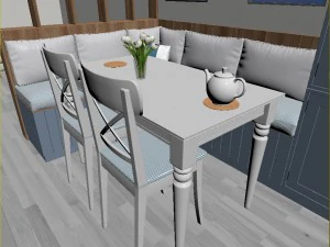 kitchen interior - shaker 3D Model