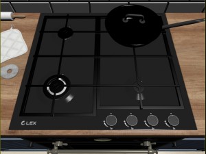 kitchen interior - shaker 3D Model