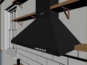 kitchen interior - shaker 3D Model