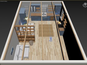 kitchen interior - shaker 3D Model