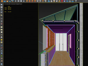 balcony - loggia in section 3D मॉडल