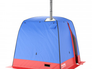 camping tent - bathhouse 3D Model