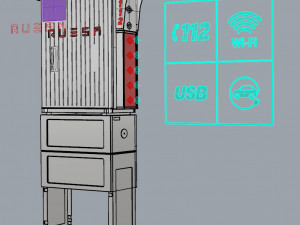 distribution cabinet Modello 3D