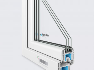 4 rehau window profiles 3D Модель