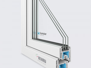 4 rehau window profiles 3D Модель