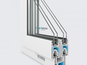 4 rehau window profiles 3D Модель