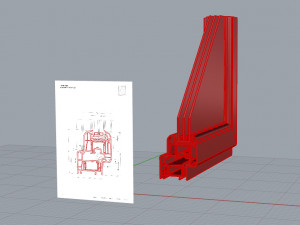 4 rehau window profiles 3D Модель
