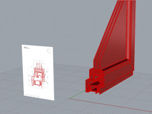 4 rehau window profiles 3D Модель
