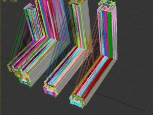4 rehau window profiles 3D Модель