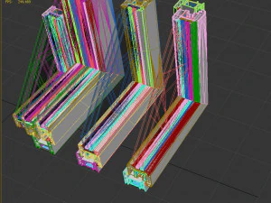 4 rehau window profiles 3D Model