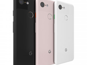 google pixel 3 all color 3D 模型