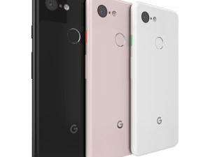 google pixel 3 all color 3D Model