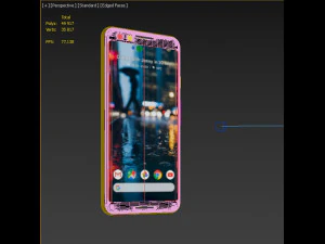 google pixel 3 all color 3D Model