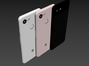 google pixel 3 all color 3D 模型