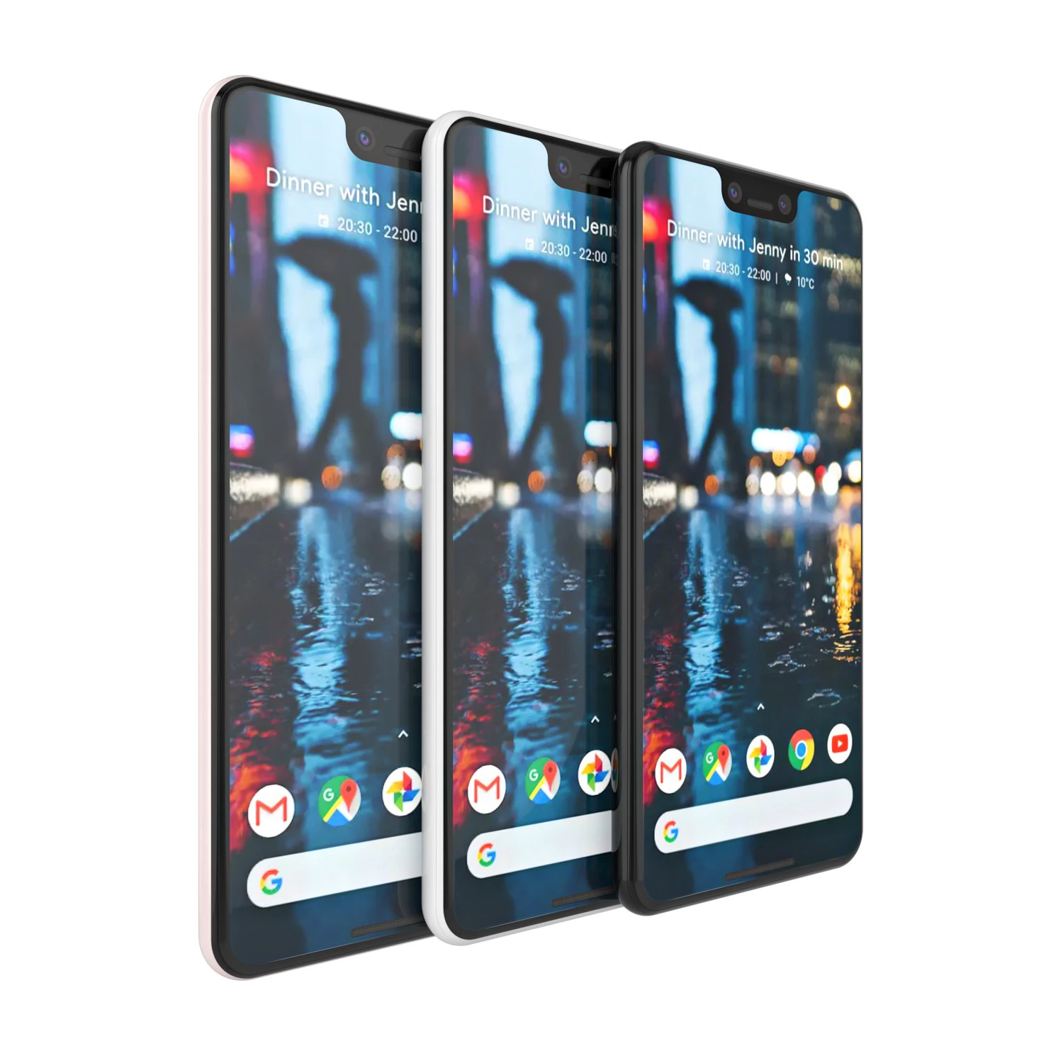 google pixel 3 xl todas as cores Modelo 3D .c4d .max .obj .3ds .fbx .stl .blend 