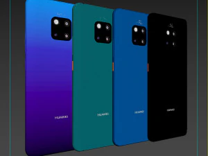 huawei mate 20 pro all color 3D Model