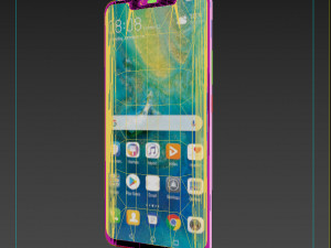 huawei mate 20 pro all color 3Dモデル