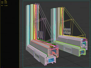 window profile - rehau blitz new - rehau grazio 3D Model
