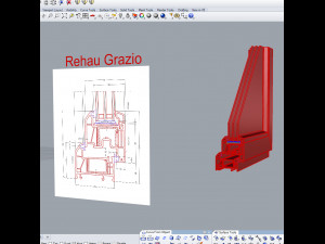 window profile - rehau blitz new - rehau grazio Modelo 3D