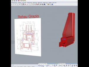 window profile - rehau blitz new - rehau grazio 3D Model