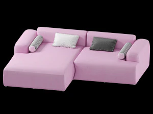 classic interior pink 3D Model