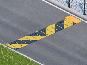road spikes rose 3D Модель