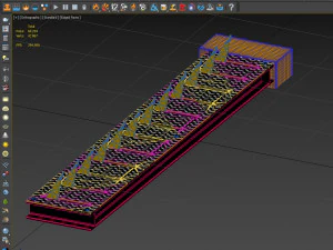road spikes rose 3D Model