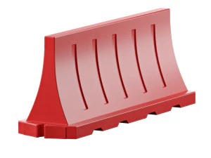 water-filled road fences 3D Model