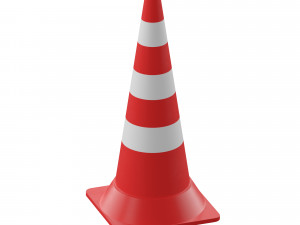 water-filled road fences Model 3D